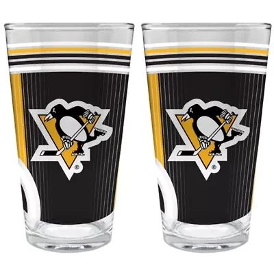 NHL San Jose Sharks 2pc Pint Glass Set