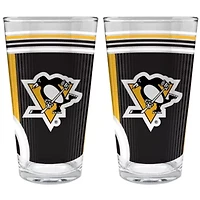 NHL San Jose Sharks 2pc Pint Glass Set
