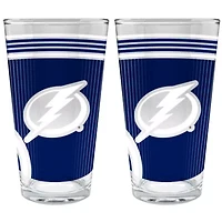 NHL Tampa Bay Lightning 2pc Pint Glass Set