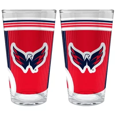NHL Washington Capitals 2pc Pint Glass Set