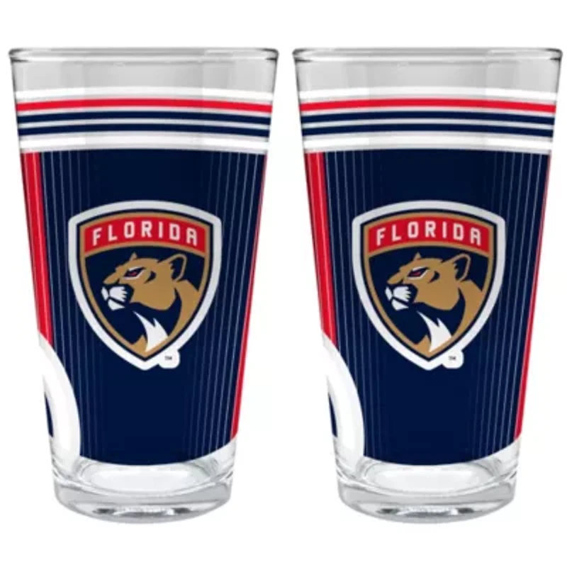 NHL Florida Panthers 2pc Pint Glass Set