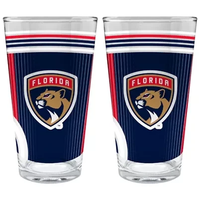 NHL Florida Panthers 2pc Pint Glass Set