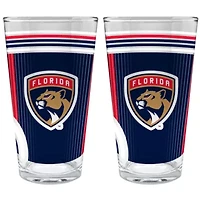 NHL Florida Panthers 2pc Pint Glass Set