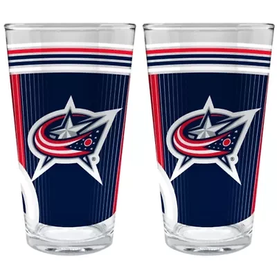NHL Columbus Bluejackets 2pc Pint Glass Set