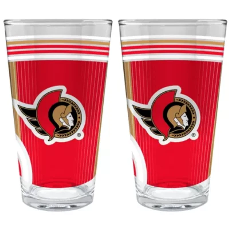 NHL Ottawa Senators 2pc Pint Glass Set