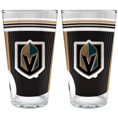 NHL Vegas Golden Knights 2pc Pint Glass Set