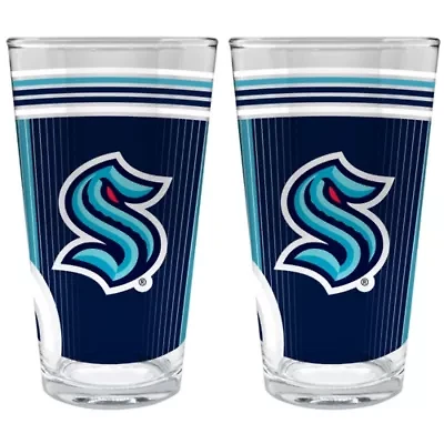 NHL Seattle Kraken 2pc Pint Glass Set
