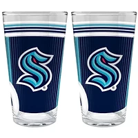 NHL Seattle Kraken 2pc Pint Glass Set