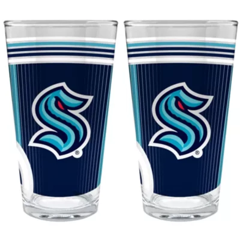 NHL Seattle Kraken 2pc Pint Glass Set