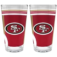 NFL San Francisco 49ers 2pc Pint Glass Set