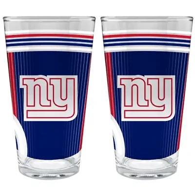 NFL New York Giants 2pc Pint Glass Set
