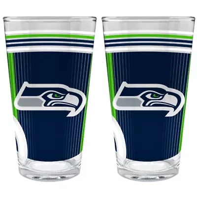 NFL Seattle Seahawks 2pc Pint Glass Set