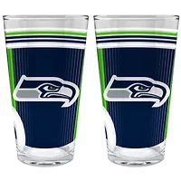 NFL Seattle Seahawks 2pc Pint Glass Set