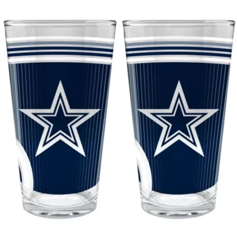 NFL Dallas Cowboys 2pc Pint Glass Set