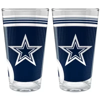 NFL Dallas Cowboys 2pc Pint Glass Set