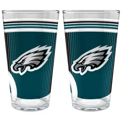 NFL Philadelphia Eagles 2pc Pint Glass Set