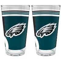 NFL Philadelphia Eagles 2pc Pint Glass Set