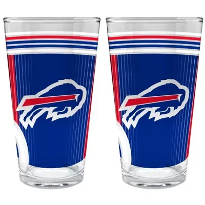 NFL Buffalo Bills 2pc Pint Glass Set