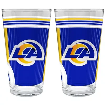 NFL Los Angeles Rams 2pc Pint Glass Set