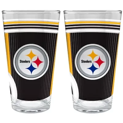NFL Pittsburgh Steelers 2pc Pint Glass Set