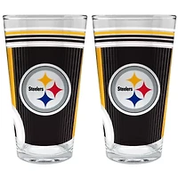 NFL Pittsburgh Steelers 2pc Pint Glass Set