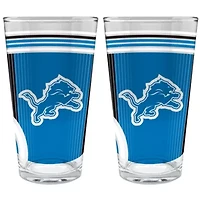 NFL Detroit Lions 2pc Pint Glass Set