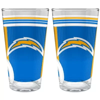 NFL Los Angeles Chargers 2pc Pint Glass Set