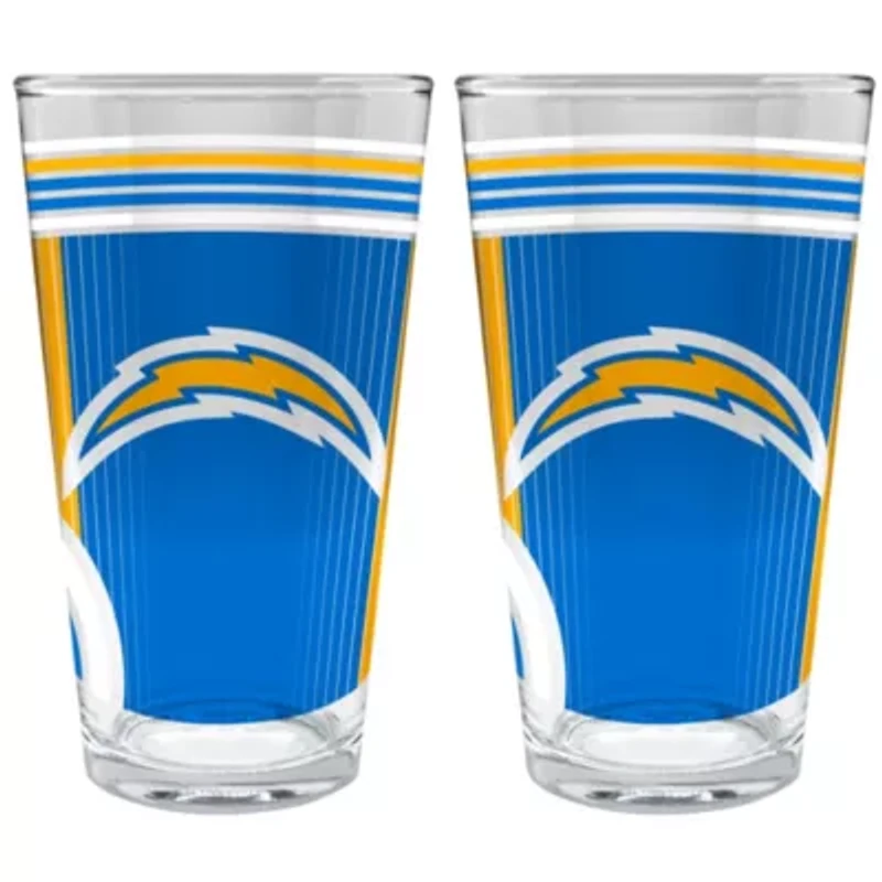 NFL Los Angeles Chargers 2pc Pint Glass Set