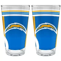 NFL Los Angeles Chargers 2pc Pint Glass Set