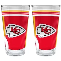NFL Kansas City Chiefs 2pc Pint Glass Set