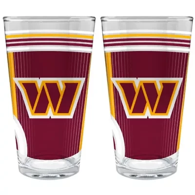 NFL Washington Commanders 2pc Pint Glass Set
