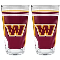 NFL Washington Commanders 2pc Pint Glass Set