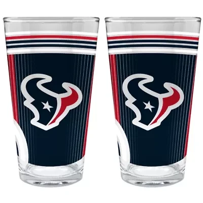 NFL Houston Texans 2pc Pint Glass Set