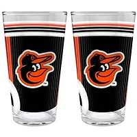 MLB Baltimore Orioles 2pc Pint Glass Set