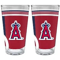 MLB Los Angeles Angels 2pc Pint Glass Set