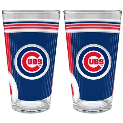 MLB Chicago Cubs 2pc Pint Glass Set