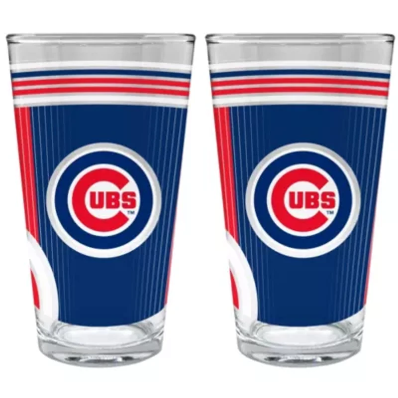 MLB Chicago Cubs 2pc Pint Glass Set