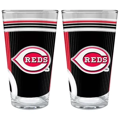 MLB Cincinnati Reds 2pc Pint Glass Set