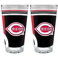 MLB Cincinnati Reds 2pc Pint Glass Set