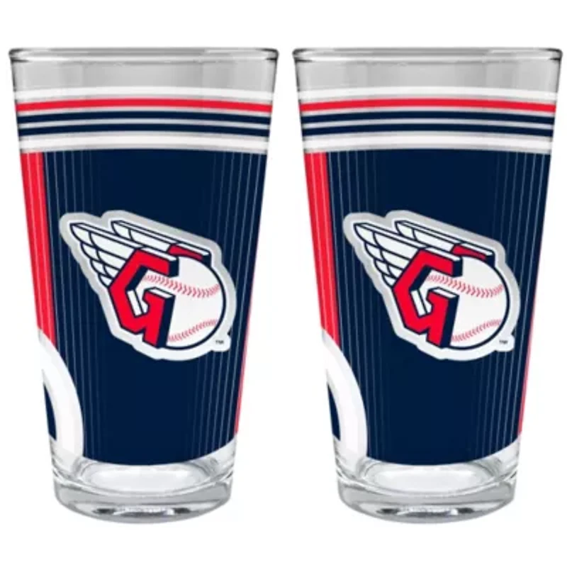MLB Cleveland Guardians 2pc Pint Glass Set