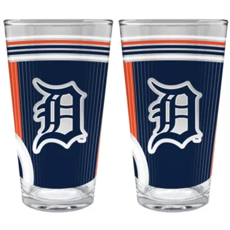 MLB Detroit Tigers 2pc Pint Glass Set