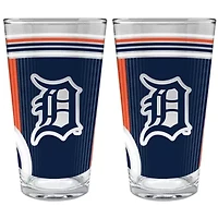 MLB Detroit Tigers 2pc Pint Glass Set