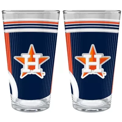 MLB Houston Astros 2pc Pint Glass Set