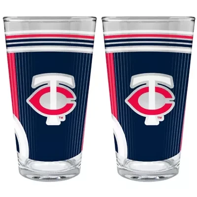 MLB Minnesota Twins 2pc Pint Glass Set