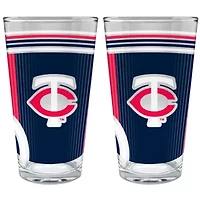 MLB Minnesota Twins 2pc Pint Glass Set