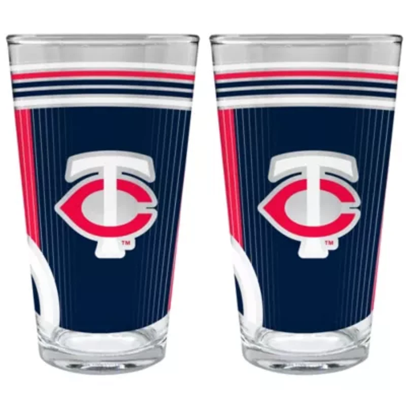 MLB Minnesota Twins 2pc Pint Glass Set