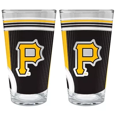 MLB Pittsburgh Pirates 2pc Pint Glass Set