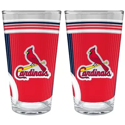 MLB St. Louis Cardinals 2pc Pint Glass Set