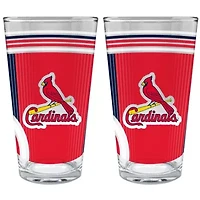 MLB St. Louis Cardinals 2pc Pint Glass Set