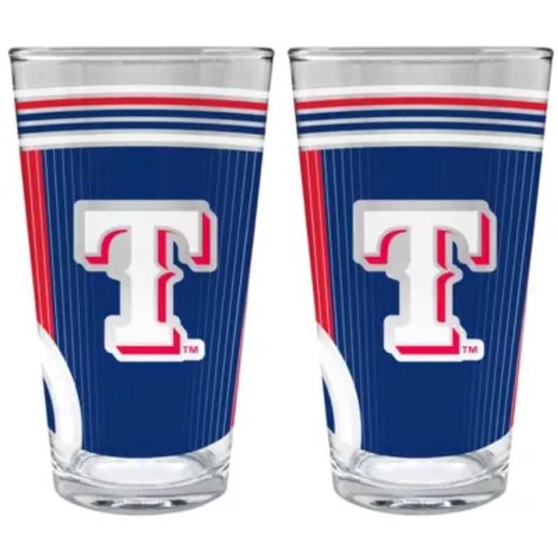 MLB Texas Rangers 2pc Pint Glass Set